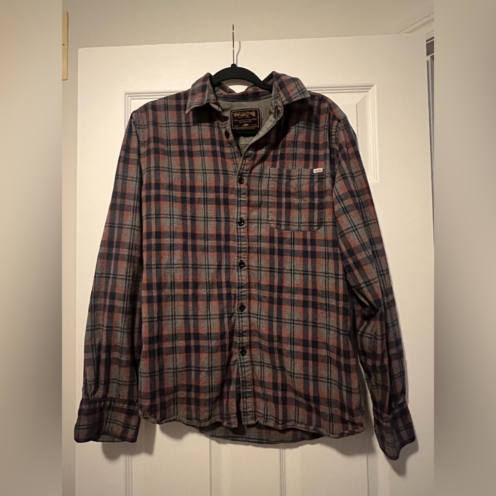Jack & Jones Casual Plaid Shirt - Blue and Red
